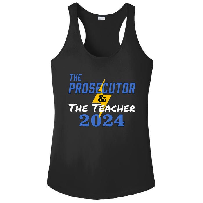 The Prosecutor & The Teacher 2024 Harris Walz Ladies PosiCharge Competitor Racerback Tank