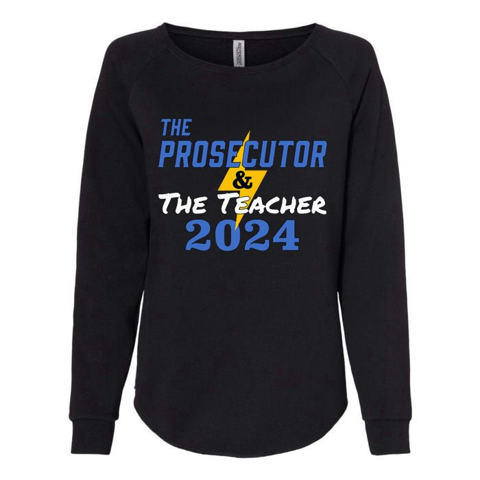 The Prosecutor & The Teacher 2024 Harris Walz Womens California Wash Sweatshirt