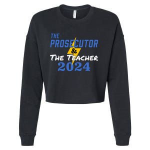 The Prosecutor & The Teacher 2024 Harris Walz Cropped Pullover Crew