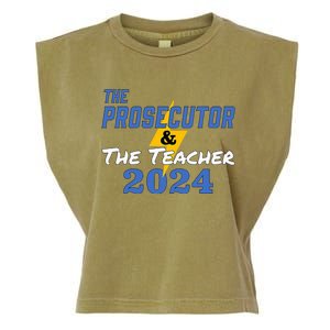 The Prosecutor & The Teacher 2024 Harris Walz Garment-Dyed Women's Muscle Tee