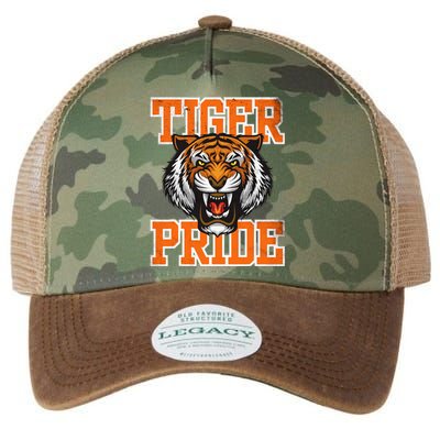 Tiger Pride Tiger Mascot School Sports Team Legacy Tie Dye Trucker Hat