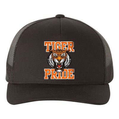 Tiger Pride Tiger Mascot School Sports Team Yupoong Adult 5-Panel Trucker Hat