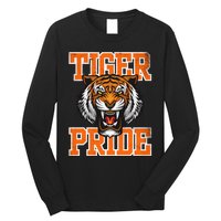 Tiger Pride Tiger Mascot School Sports Team Long Sleeve Shirt