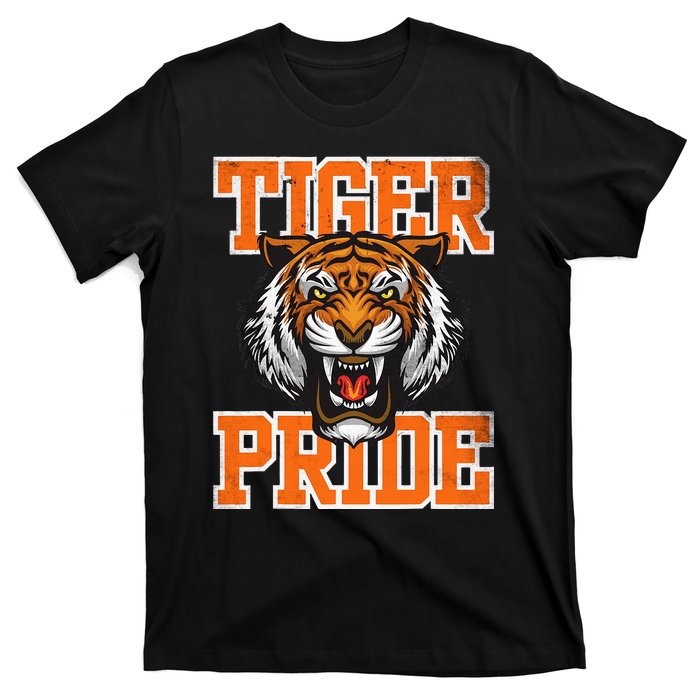 Tiger Pride Tiger Mascot School Sports Team T-Shirt