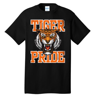 Tiger Pride Tiger Mascot School Sports Team Tall T-Shirt