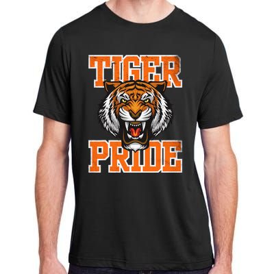 Tiger Pride Tiger Mascot School Sports Team Adult ChromaSoft Performance T-Shirt