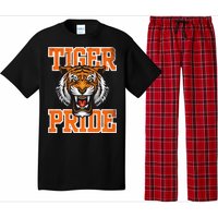 Tiger Pride Tiger Mascot School Sports Team Pajama Set