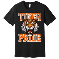 Tiger Pride Tiger Mascot School Sports Team Premium T-Shirt