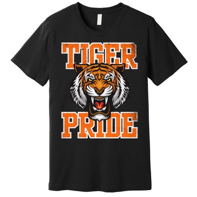 Tiger Pride Tiger Mascot School Sports Team Premium T-Shirt