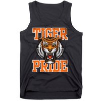 Tiger Pride Tiger Mascot School Sports Team Tank Top