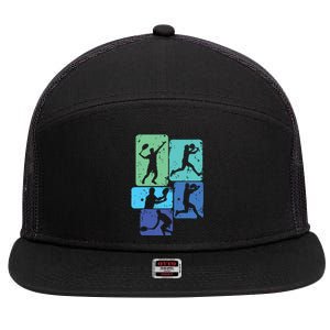 Tennis Player 7 Panel Mesh Trucker Snapback Hat