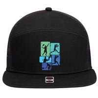 Tennis Player 7 Panel Mesh Trucker Snapback Hat