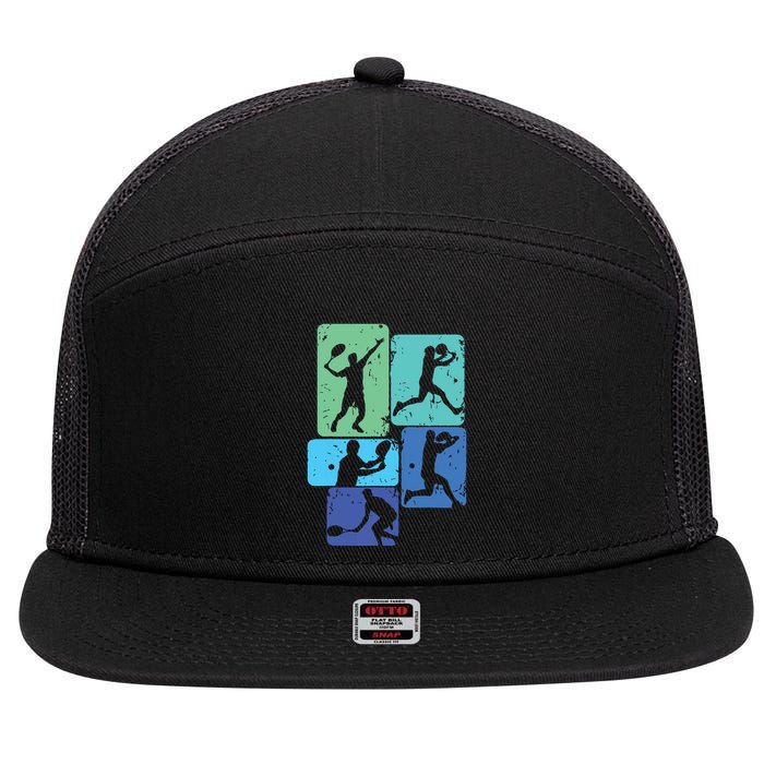 Tennis Player 7 Panel Mesh Trucker Snapback Hat