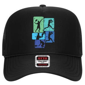 Tennis Player High Crown Mesh Back Trucker Hat