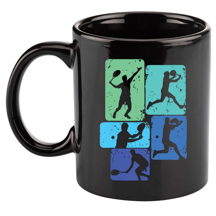 Tennis Player 11oz C Handle Ceramic Mug