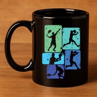 Tennis Player 11oz C Handle Ceramic Mug