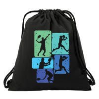 Tennis Player Drawstring Bag