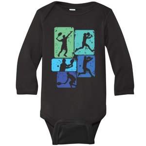 Tennis Player Baby Long Sleeve Bodysuit