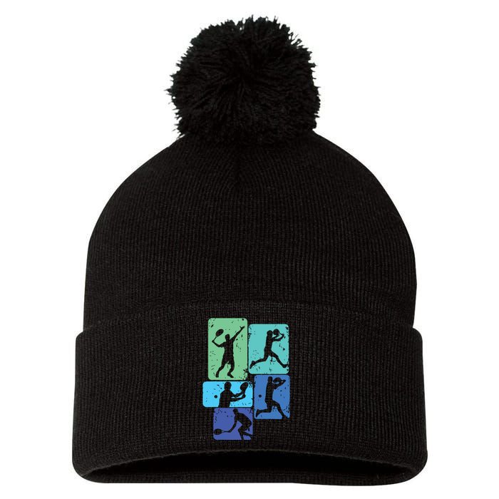 Tennis Player Pom Pom 12in Knit Beanie