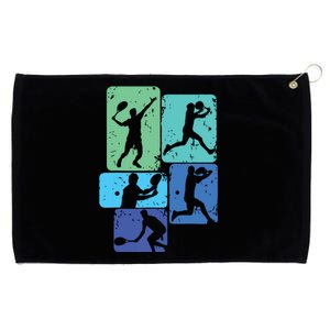 Tennis Player Grommeted Golf Towel