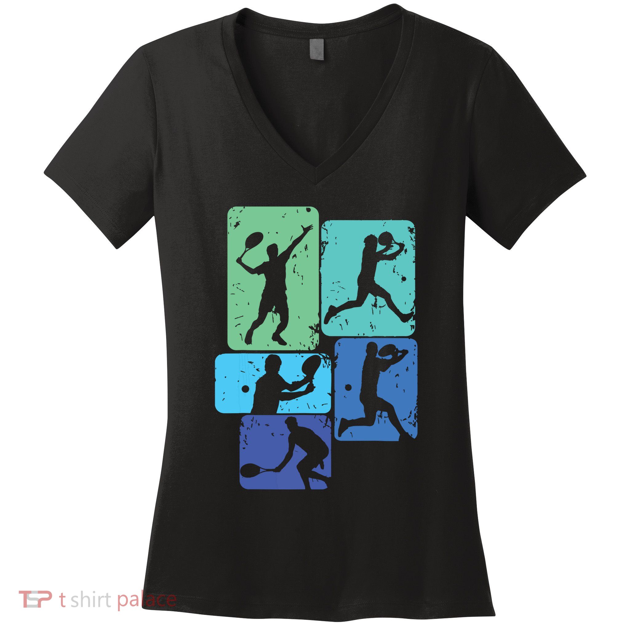 Tennis Player Women's V-Neck T-Shirt