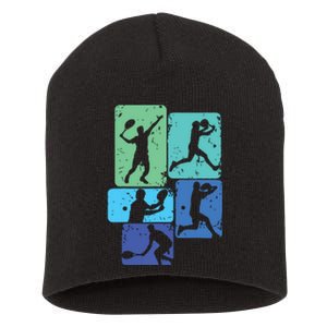 Tennis Player Short Acrylic Beanie