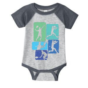 Tennis Player Infant Baby Jersey Bodysuit