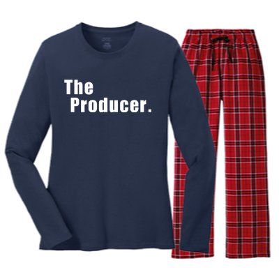 The Producer. Women's Long Sleeve Flannel Pajama Set 