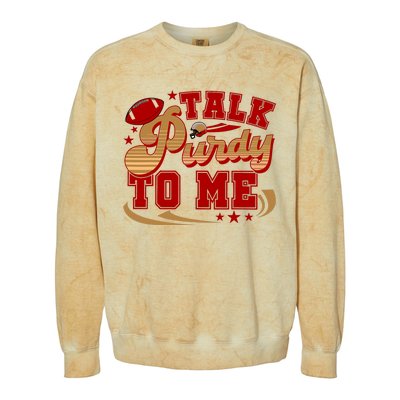 Talk Purty To Me Colorblast Crewneck Sweatshirt