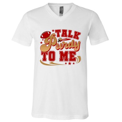 Talk Purty To Me V-Neck T-Shirt