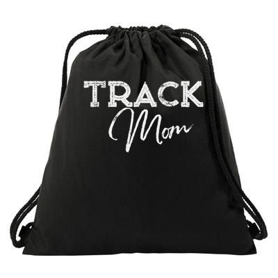 Track Proud Track & Field Mom Drawstring Bag