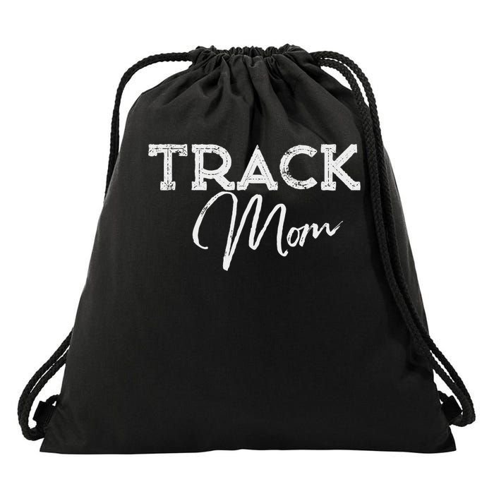 Track Proud Track & Field Mom Drawstring Bag