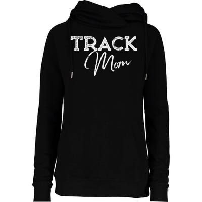 Track Proud Track & Field Mom Womens Funnel Neck Pullover Hood