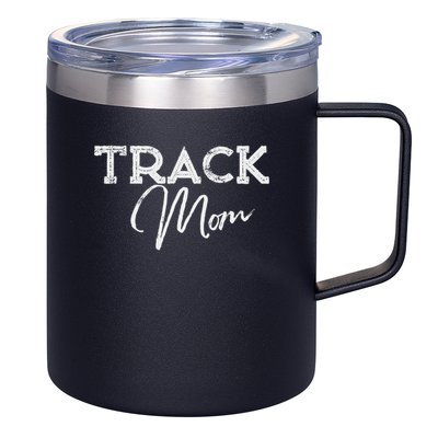 Track Proud Track & Field Mom 12oz Stainless Steel Coffee Mug