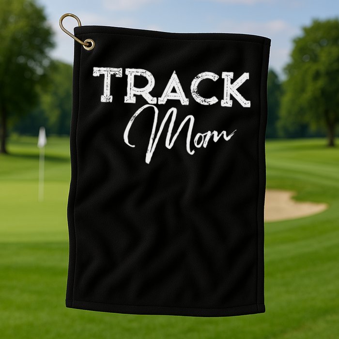 Track Proud Track & Field Mom Golf Towel