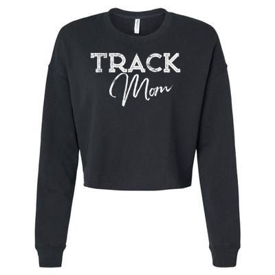 Track Proud Track & Field Mom Cropped Pullover Crew