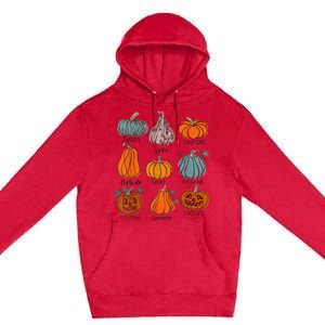 Teacher Pumpkins Trick Or Teach Halloween Teach Love Inspire Premium Pullover Hoodie