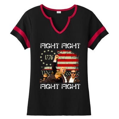 Trump Pennsylvania Trump 2024 Fight! Ladies Halftime Notch Neck Tee