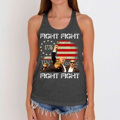 Trump Pennsylvania Trump 2024 Fight! Women's Knotted Racerback Tank