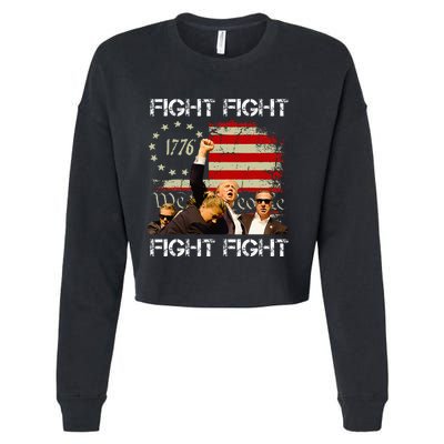 Trump Pennsylvania Trump 2024 Fight! Cropped Pullover Crew