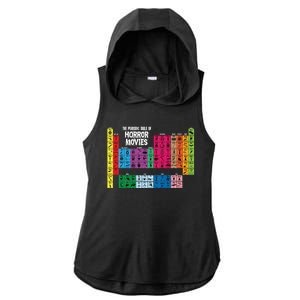 The Periodic Table Of Horror Movies Chemistry Science Ladies PosiCharge Tri-Blend Wicking Draft Hoodie Tank