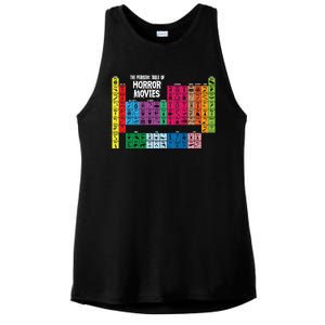 The Periodic Table Of Horror Movies Chemistry Science Ladies PosiCharge Tri-Blend Wicking Tank