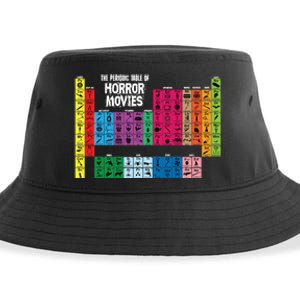 The Periodic Table Of Horror Movies Chemistry Science Sustainable Bucket Hat