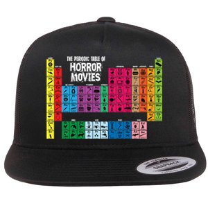 The Periodic Table Of Horror Movies Chemistry Science Flat Bill Trucker Hat