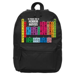 The Periodic Table Of Horror Movies Chemistry Science 16 in Basic Backpack