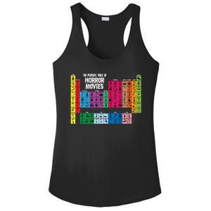 The Periodic Table Of Horror Movies Chemistry Science Ladies PosiCharge Competitor Racerback Tank