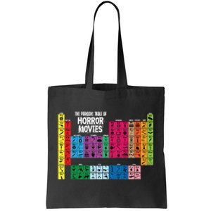 The Periodic Table Of Horror Movies Chemistry Science Tote Bag