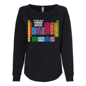 The Periodic Table Of Horror Movies Chemistry Science Womens California Wash Sweatshirt