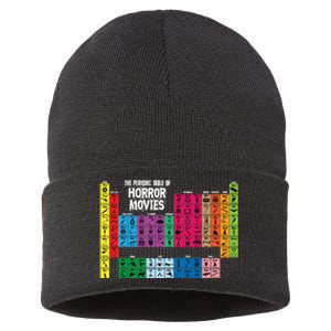 The Periodic Table Of Horror Movies Chemistry Science Sustainable Knit Beanie