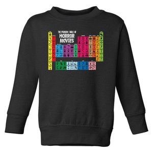 The Periodic Table Of Horror Movies Chemistry Science Toddler Sweatshirt